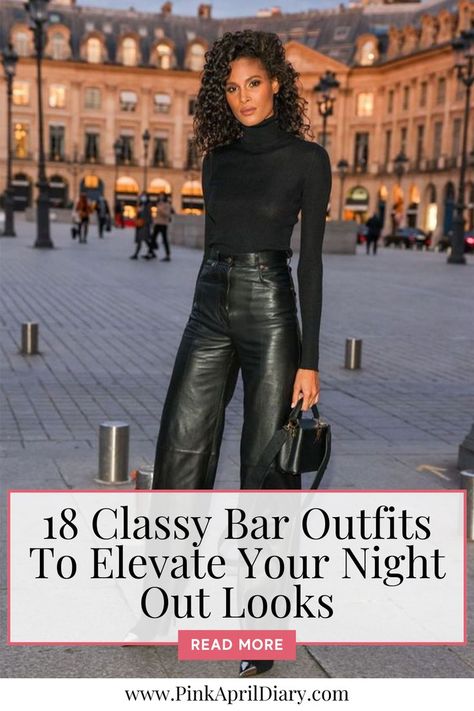 Step into the spotlight with my latest night out fashion blog post with 18 classy bar outfits for ladies! Elevate your night out looks with this collection of chic bar outfits that strike the perfect balance between sultry and sophisticated fashion. Whether you're sipping cocktails or tearing up the dance floor, these 18 bar outfit ideas have you covered. Click the link to read more today! Outfit For Bar Night, Dancing Outfits Night Out, Outfit Bar Night, Classy Bar Outfit, Dancing Outfit Night Out, Casual Bar Outfits Night, Cocktail Party Outfit Night, Bar Night Outfit, Bar Outfit Ideas