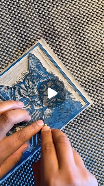 Daniel Villa - Printmaker on Instagram: "Do you stain your Lino block  before you carve? 

#printmaker #printmakersofinstagram #linocut #linocutprint #blockprinting #printmaking" Linoleum Printmaking, Lino Block, Linoleum Print, Linoleum Block Printing, Lino Art, Linoleum Block, Relief Print, February 15, Linoleum