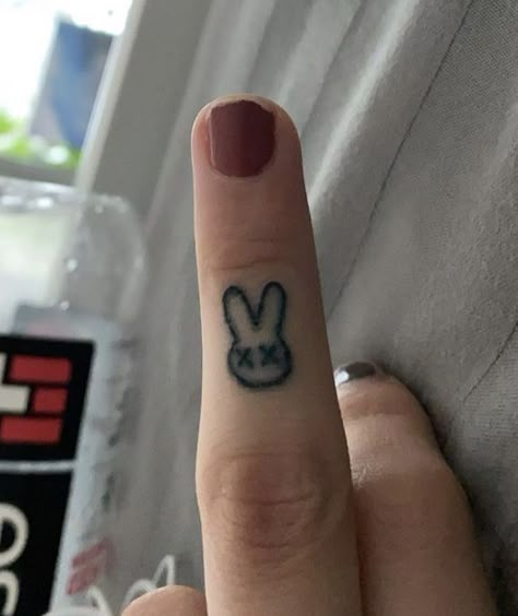 Stick Tattoo, Stick Poke Tattoo, Bunny Tattoo, Stick Poke, Bunny Tattoos, Sharpie Tattoos, Stick N Poke Tattoo, Doodle Tattoo, Cat Tattoo Designs