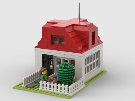 LEGO MOC small House by moc.tigger | Rebrickable - Build with LEGO Lego Small House, Building Instructions, Lego Parts, Lego Moc, Doll Houses, Small House, Have Fun, Doll House, Lego