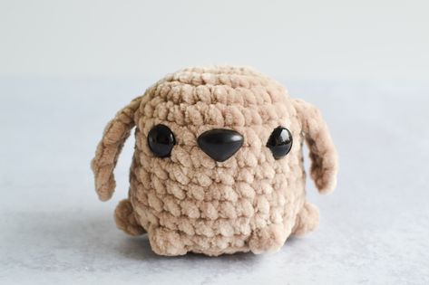 Pocket Pup Crochet Pattern by Yarn Society Amigurumi Pocket Pals, Beginner Plushie Patterns, Free Crochet Patterns Using Chenille Yarn, Pocket Animals Crochet, Dog Crochet Amigurumi, Cute Dog Crochet Free Pattern, No Sew Dog Crochet Pattern, Crochet Pocket Pets, Crochet Pocket Animals Free Pattern