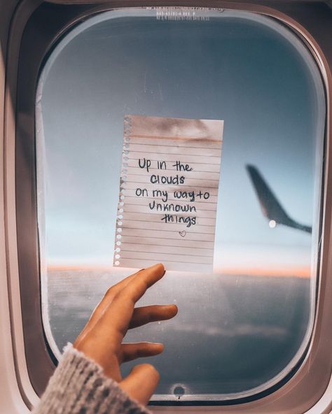 Am I the only one that pokes out the window seat and looks up to space? I’m hoping to one day come across something weird in the sky 👽 🙈… Caption Untuk Instagram, Up In The Clouds, Wanderlust Quotes, Travel Motivation, Airplane Window, Travel Words, Best Travel Quotes, World Quotes, Travel Quotes Inspirational