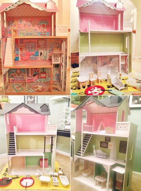 Kidkraft Dollhouse, Pouring Tea, Reborn Toddler Girl, Diy Barbie House, Cover Furniture, Doll House Plans, Dollhouse Projects, Barbie Doll House, Doll Family