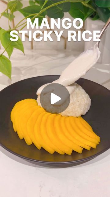 Mimi | Recipes, Travel, & Austin Food on Instagram: "🥭 Easy mango sticky rice in the rice cooker!

Sticky rice aka glutinous rice is traditionally soaked then steamed but I like to make it in a rice cooker for a quick & easy shortcut that tastes just as good!

The cooked sticky rice is then covered in a creamy coconut sauce & paired with fresh mango for the perfect dessert that’s not too sweet—iykyk 😉

INGREDIENTS (4 servings):
1 cup glutinous rice + 1 ¼ cup water
1 can (14 oz) coconut cream
2 tbs sugar (palm or white)
a big pinch of salt
½ tbs cornstarch + 1 tbs water
2 mangos
sesame seeds

🔖 Full printable recipe + more tips link in bio!
.
.
.
.
. 
#mangostickyrice #recipe #asiandessert #thaifood #ricecooker #mango #stickyrice #dessertrecipe #ricedessert #easydessert #subtleasiancooki Sticky Mango Rice Recipe, Mango Sticky Rice With Coconut Cream, Sticky Mango Rice, Mango Sticky Rice With Jasmine Rice, Easy Mango Sticky Rice, Sweet Sticky Rice With Mango, Sticky Rice And Mango, Coconut Mango Sticky Rice, Creamy Coconut Sauce