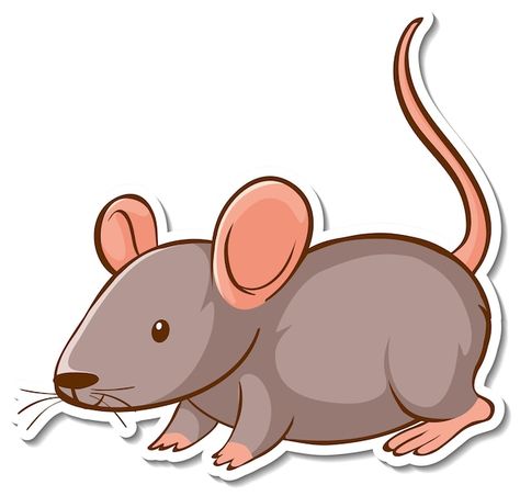 Free vector sticker design with cute mou... | Free Vector #Freepik #freevector #mouse-cartoon #cartoon-rat #animal-frame #zoo-animals Hamster Cartoon, Cartoon Rat, Lion And The Mouse, Mouse Pictures, Mouse Drawing, Alphabet Pictures, Blank Sign, Pet Mice, Cute Rats