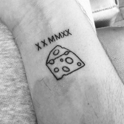 Cheese Tattoo Ideas, Cheese Tattoo, Hannah Tattoo, Write A Story, Patchwork Sleeve, One Day I Will, Little Tattoos, Tattoo Inspo, Tattoo Images