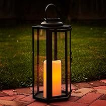 Modern Porch Decor, Large Outdoor Lanterns, Solar Candles, Paver Lights, Entryway Stairs, Lantern Stand, Indoor Lanterns, Solar Landscape Lighting, Porch Floor