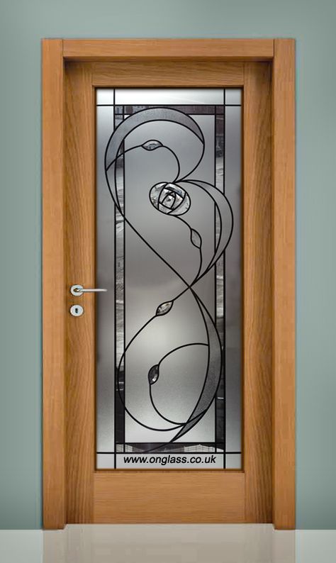 Frosted Glass Door Design, Charles Rennie Mackintosh Rose, Rennie Mackintosh Rose, Frosted Door, Etched Glass Windows, Folding Patio Doors, Window Glass Design, Glass Etching Designs, Mackintosh Rose