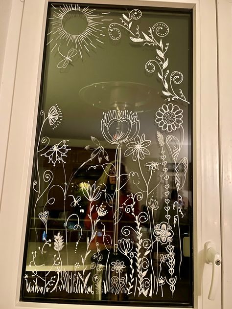 Chalk Pen Window Art, Chalk Markers Art, Chalk Marker, Chalk Pens, Chalk Drawings, Chalk Markers, Window Art, Window Painting, Marker Art