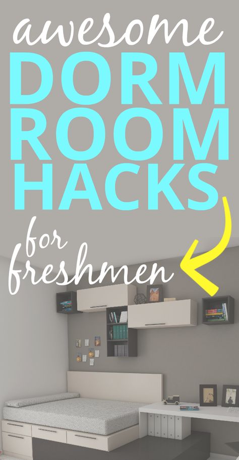 College Dorm Hacks, College Dorm Diy, College Dorm Room Organization, College Dorm Checklist, College Dorm Organization, Dorm Room Checklist, Boys Dorm Room, College Dorm Room Inspiration, Dorm Hacks