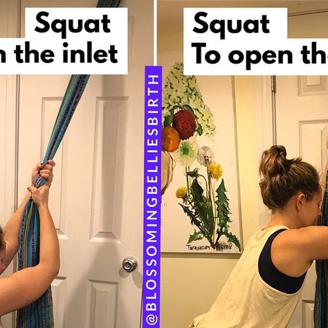 Brittany Sharpe McCollum on Instagram: "Why is the first pic an inlet (top of the pelvis) opener in #childbirth ?
💫 Deep squat with tucking under of tailbone increases front to back space potentially by a few millimeters (note: this may be mitigated by tilting back of the iliac bones and lat activation depending on individual mobility)
💫 External thigh rotation increases side to side space at the top
💫 Lengthening of the pelvic floor due to hip angle and width of thighs 

How do we open the outlet (bottom of the pelvis) in the second pic?
💫 Elevated squat tilts the top of the sacrum forward, opening the bottom
💫 Internal thigh rotation increases side to side space at the bottom 
💫 Vaginal opening moves towards floor, decreasing risk of tearing 

🌎 Fun fact: In cultures where deep sq Birth Education, Deep Squat, Childbirth Education, Pelvic Floor, Fun Fact, One Pic, Fun Facts, The One, Instagram