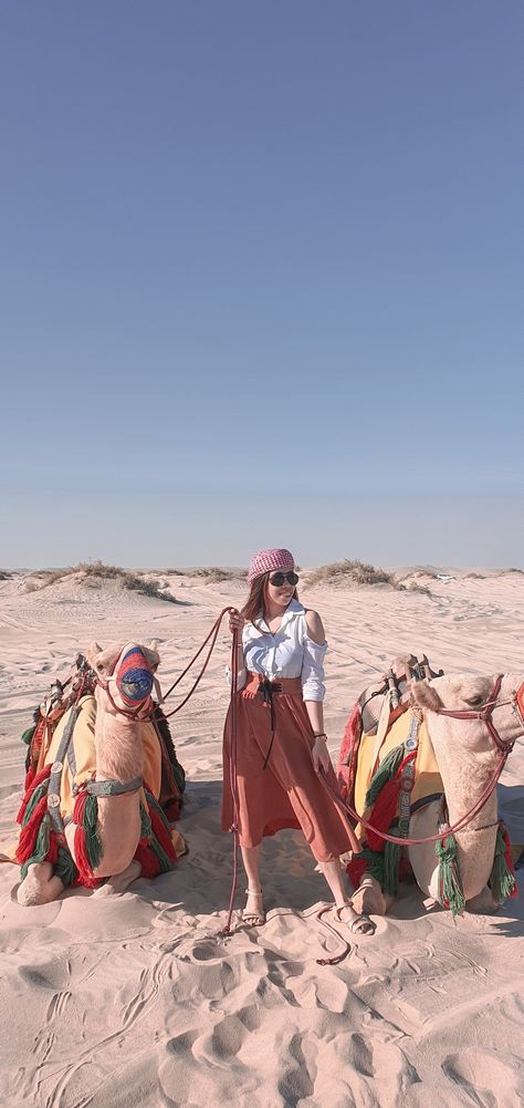 Camel Riding Outfit, Camel Ride Outfit, Henna Pictures, Camel Outfit, Terracotta Warriors, Dating World, Riding Outfit, Real Life Stories, Iconic Landmarks