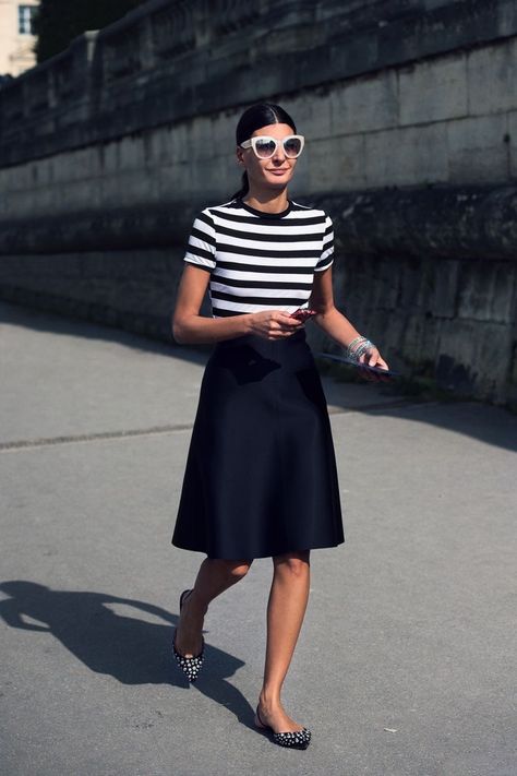 Gio Giovanna Battaglia, Summer Work Outfits, Black And White Dress, Looks Street Style, Cooler Look, Work Outfits Women, 가을 패션, Fashion Mode, Fashion Chic