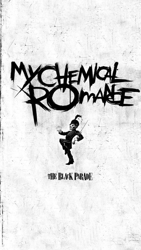 The black parade Wallpaper Jam, Mcr Black Parade, My Chemical Romance Poster, Mcr Albums, Romance Poster, Romance Wallpaper, My Chemical Romance Wallpaper, Grafika Vintage, Rock Band Posters