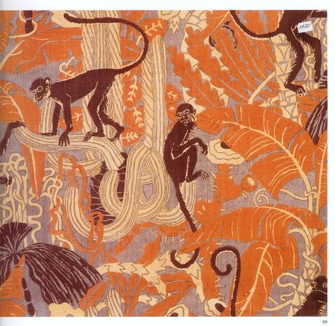 Art Deco Designs Perfect for Your Home Mosaic - Mozaico Blog Background Trippy, Art Deco Textiles, Ethnic Wallpaper, Monkey Pattern, Monkey Art, Deco Wall, Design Websites, Textile Pattern, Illustration Style