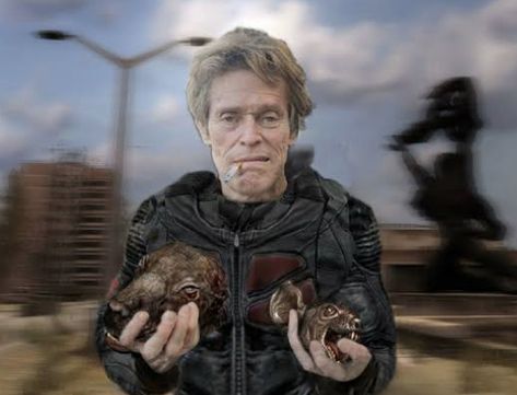 Willem Dafoe Holding Oranges, William Dafoe, Willem Dafoe, Creepers, Fallout, My Vibe, Humor, Pins, Quick Saves