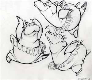 love the hippo  ballerina in Fantasia Hippo Doodle, Hippo Sketch, Hippo Ballerina, Zoo Miami, Hippo Drawing, Cute Hippo, Material Library, Final Exam, Lion Design