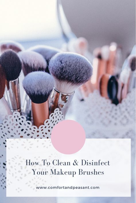 How to clean & disinfect your makeup brushes & sponges to avoid blemishes or infections. #DIY #Hacks #Tips #Solution #Cleanses #Faces #SkinCare #Natural #Simple #Easy #AtHome Diy Makeup Brush Cleaner, Clean Makeup Brushes, How To Wash Makeup Brushes, Diy Makeup Brush, Natural Cleanse, Best Makeup Brushes, Makeup Brush Cleaner, Makeup Guide, How To Clean Makeup Brushes