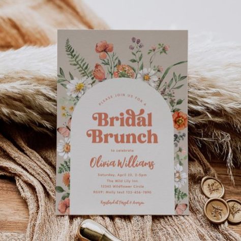 $2.82 | Wildflower Bridal Shower Brunch Invitation | Bridal Shower Invitations | wildflower bridal shower, bridal brunch, bridal brunch invitation, digital wildflower bridal invite, wildflower bridal invitation, bridal brunch invitations, watercolor wildflower bridal invitation, digital bridal brunch invitation, digital bridal shower invite, wildflower shower invitations Daisy Bridal Shower Ideas, Wildflower Bridal Shower Ideas, Brunch Bridal Shower Ideas, Wildflower Bridal Shower Theme, Bridal Brunch Shower, 2026 Wedding, Unique Bridal Shower Invites, Vintage Bridal Shower Invitations, Wildflower Bridal Shower