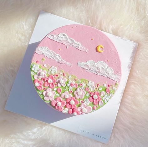 Spring Cake Designs, Ocean Cakes, Cloud Cake, Birthday Painting, Watercolor Cake, Spring Cake, Creative Cake Decorating, Creative Birthday Cakes, Painted Cakes