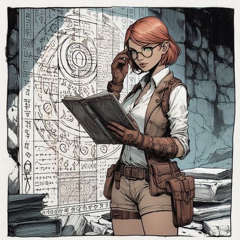 Pulp Adventure Character Art, Female Explorer Character, Explorer Character Design, Explorer Character, Space 1889, Female Explorer, Adventure Character, Character Studies, Dresden Files