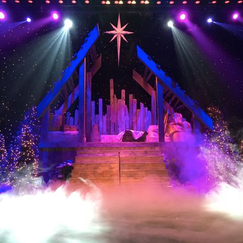 Barn Fragment from Calvary Church in Dover, Delaware | Church Stage Design Ideas Christmas Stage Decorations, Church Stage Decor, Christmas Stage Design, Dover Delaware, Church Stage Design Ideas, Church Christmas Decorations, Stage Designs, Christmas Stage, Christmas Manger