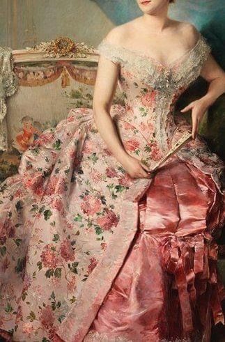 Romanticism Fashion History, 1870s Aesthetic, Aristocratic Beauty, Romanticism Fashion, Poetic Art, Gaun Abad Pertengahan, Baroque Era, Victorian Dresses, Rococo Fashion