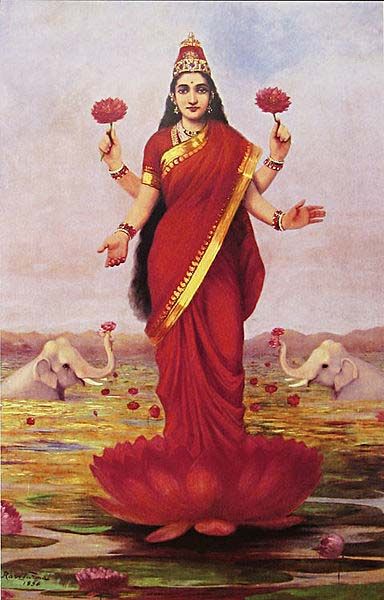 Ravi Varma, Raja Ravi Varma, Spiritual Wall Decor, Star Goddess, Academic Art, Om Namah Shivaya, Sacred Feminine, Goddess Lakshmi, Indian Paintings