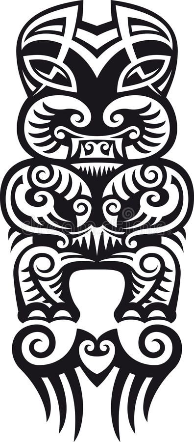 Taniwha tattoo design. Taniwha the monster. Maori styled tattoo design. Vector illustration royalty free illustration Tiki Tattoo, Maori Designs, Māori Culture, Summer Illustration, Maori Tattoo, Symbol Design, Birds Tattoo, Stock Photography Free, Line Art Drawings