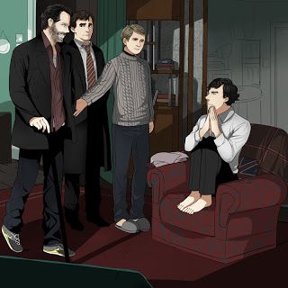 "Sherlock we have company." Wilson And House Fanart, Wilson X House Fanart, House And Wilson Fanart, Dr House Fanart, House X Wilson Fanart, House Md Fanart, House Wilson, House And Wilson, Sherlock Art