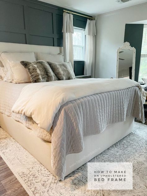 Diy Upholstered Bed Frame, Diy Upholstered Bed, Decor Ideas Kitchen, Building A Barn Door, Home Decor Minimalist, Open Concept Home, Home Decor Crafts, Kitchen Home Decor, Diy Barn Door