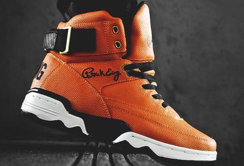 The special version of the Ewing 33 Hi sneaker is made with authentic basketball leather and hits stores May 20. Patrick Ewing Sneakers, Ewing Sneakers, Ewing Shoes, Ball Shoes, Patrick Ewing, Sneakers Collection, Fresh Shoes, Sneaker Release, Year 1