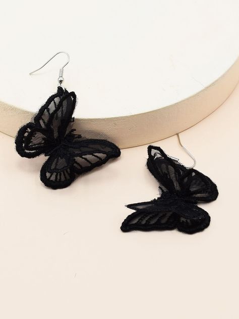 Quirky Earrings, Embroidered Butterfly, Butterfly Charm, Butterfly Earrings, Stylish Jewelry, Ear Jewelry, Pretty Jewellery, Elegant Earrings, Minimalist Earrings