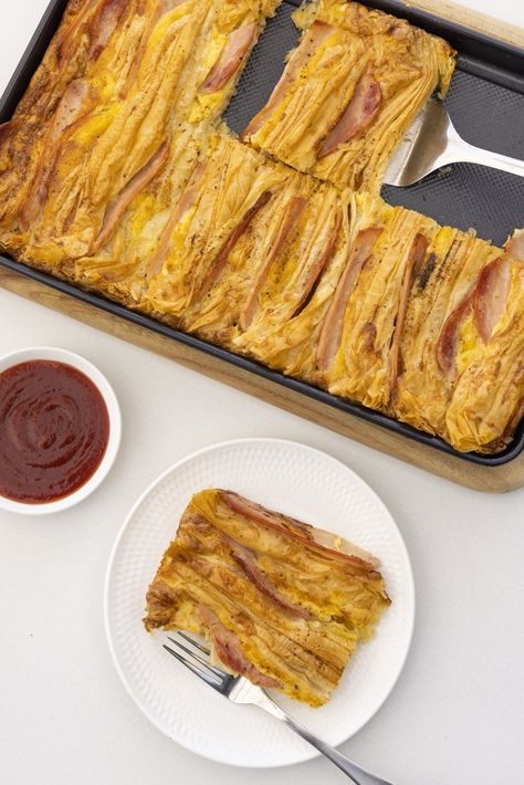 Bacon and Egg Fillo Crinkle Pie — Antoniou Fillo Pastry