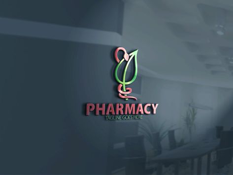 Pharmacy Logo by essegraphic on @creativemarket Dr Logo, Pharmacy Logo, Pharmacy Art, Medical Artwork, Indian Wedding Pictures, Law Firm Logo Design, Medical Website Design, Pharmacy Decor, Medical Business Card