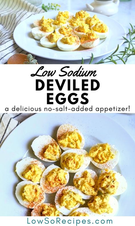 Low Sodium Cornbread Recipe, Low Sodium Desserts, Sodium Free Recipes, Low Sodium Breakfast, Easy Low Sodium Recipes, Salt Free Diet, Low Sodium Recipes Heart, Low Sodium Snacks, Deviled Egg Recipe