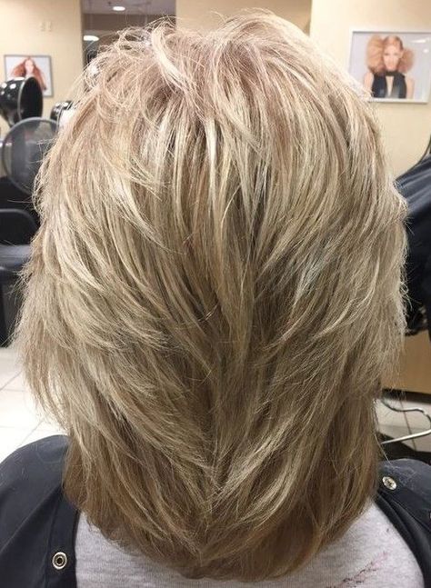 Medium Length Layered Gray Hair Over 50, Wedge Haircut For Women Over 50 Hairstyle Short, Feather Cut Short Hair, Long Feathered Hairstyles With Bangs, Layered Tapered Haircut, Feathered Hairstyles Medium Fine Hair, Feathered Hairstyles Medium Over 50, Feather Haircut Medium, Feather Cut For Medium Hair