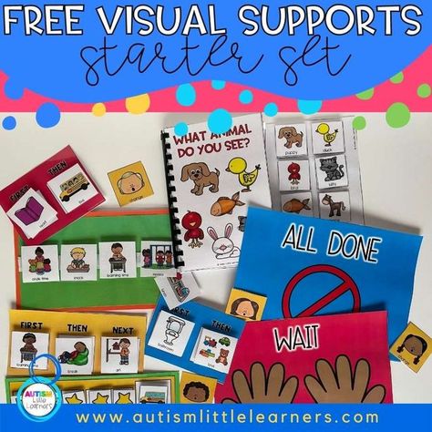 Tara Phillips, Preschool SLP on Instagram: "‼️ Do you have the free Visual Supports Starter Set yet?! If no ------> use the link below to sign up for it now! If yes -----> in the comments below, tell everyone which visual in the set is your favorite!! Get it here: www.autismlittlelearners.com/visuals ⭐️ ⭐️ ⭐️ ⭐️ ⭐️ ⭐️ ⭐️ ⭐️ ⭐️ ⭐️" Trying New Foods, Early Childhood Special Education, Visual Supports, Visual Schedules, Holiday Break, Visual Learners, Any Book, Speech Therapy, Distance Learning