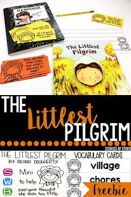 The Littlest Pilgrim by Brandi Dougherty is a sweet little story about friendship that I love to read before Thanksgiving. Here are some free resources you can use in your classroom, too! Pilgrims Kindergarten, Pilgrim Activities, Story About Friendship, Elementary Language Arts Activities, October Classroom, Personal Narrative Writing, I Love To Read, Class Library, Kindergarten Curriculum