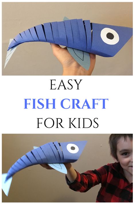 Moving Fish Craft, Scuba Crafts For Kids, Fish Art Projects For Kids, Paper Fish Craft For Kids, Easy Fish Craft, Fish Crafts Kids, Fish Crafts For Kids, Paper Fish Craft, Fish Project