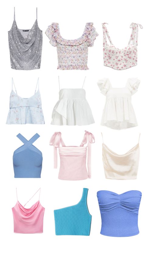 Preppy Dinner Outfit, Cute Tops For Summer, Cute Summer Tops, Fancy Tops, Preppy Summer Outfits, Preppy Style Summer, Cute Preppy Outfits, Causual Outfits, Summer Top