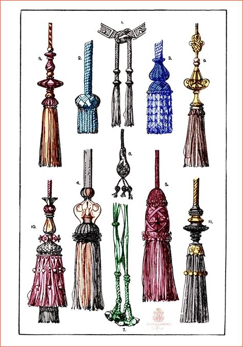 How to Decorate with Tassels - Decorating With Tassels, Curtains With Tassels, Tassel Decoration, Tassel Crafts, Victorian Lampshades, Status Symbol, Double Curtains, Tassels Decor, Silver Tea