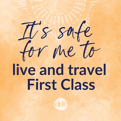 It’s such a simple affirmation but so powerful. Put your hand on your heart and repeat… “it’s safe for me to live and travel First Class….” And see what comes up for you. Also - in a few hours, I'm dropping a new podcast episode about some deep money lessons I learned from my recent trip to New York - keep an eye out for it! xx DDT Safe Travel Affirmations, Travel Affirmations, Couples Travel Photography, Travel Manifestation, Lifting Quotes, Money And Love, Multi Millionaire, Catching Flights, Money Lessons