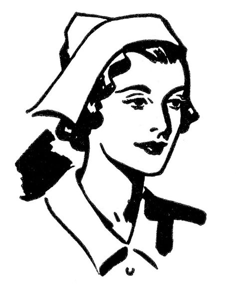 Nurse Images, Images Of Nurses, History Of Nursing, Nurse Graphic, Nurse Clipart, The Graphics Fairy, Vintage Nurse, Retro Images, Graphics Fairy