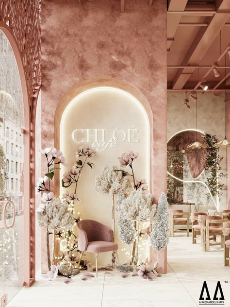 Salon Architecture Design, Bridal Store Interior Design, Aesthetic Bakery Interior, Luxury Boutique Interior, Boutique Bathroom, Beauty Shop Decor, Clothing Store Interior, Coffee Shop Interior Design, Retail Interior Design