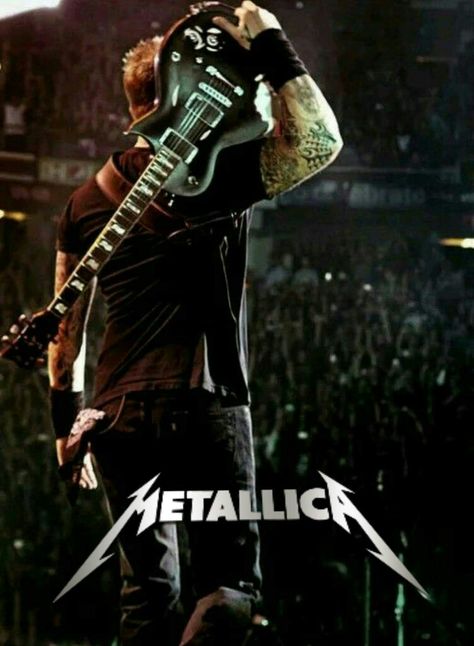 James Hetfield (Metallica) Band Lockscreen, Metallica Tattoo, Metallica Art, Jason Newsted, Robert Trujillo, Cliff Burton, Ride The Lightning, Fall Camping, Dark Metal