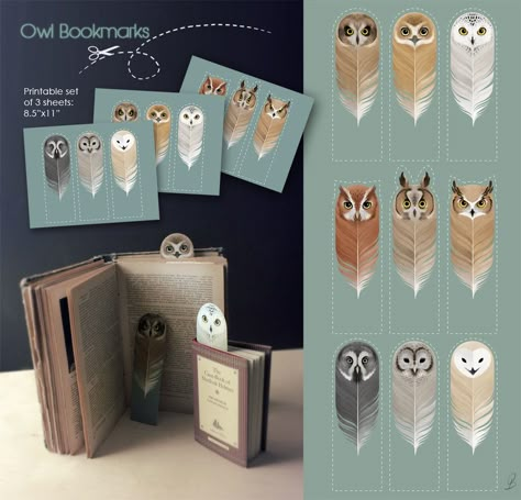 free printable owl bookmarks free cheap gift ideas book lovers kids summer reading Bookmark Printable, Owl Post, Anniversaire Harry Potter, Theme Harry Potter, Folding Origami, Owl Party, Owl Crafts, Harry Potter Crafts, Paper Toy