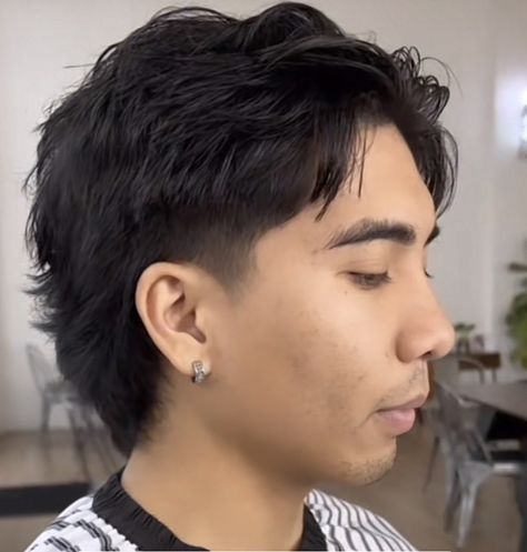 Curtain Mullet, Style Mullet, Masc Hair, Curtain Haircut, Mullet Short, Mens Haircuts Straight Hair, Short Hair With Beard, Curly Hair Fade, Monochrome Makeup Look