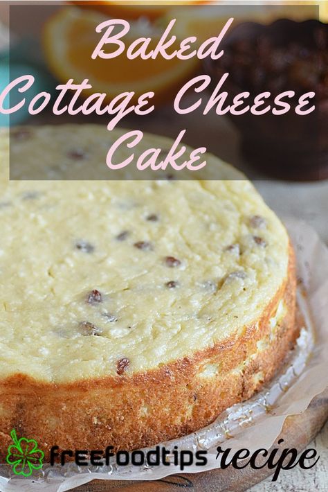 Cottage Cheese Cake Easy, Sweet Cottage Cheese Recipes, Cottage Cheese Bake, Recipes Using Cottage Cheese, Baked Cottage Cheese, Cottage Cheesecake, Casserole For Breakfast, Cottage Cheese Casserole, Cottage Cheese Cheesecake