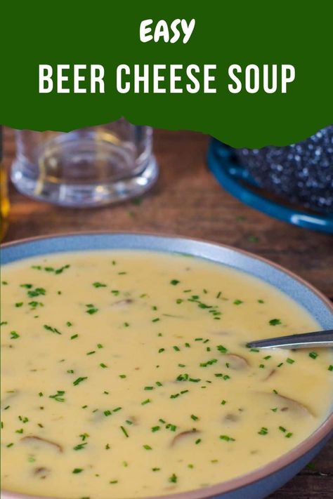 Easy Beer Cheese Soup, Easy Beer Cheese, Beer Cheddar Soup, Soups Easy, Beer Cheese Soup Recipes, Beer Cheese Soup, Homemade Tomato Soup Recipe, Cheez Whiz, Cheese Soup Recipe